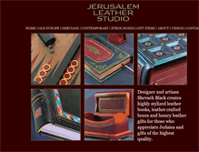 Tablet Screenshot of jerusalemleatherstudio.com